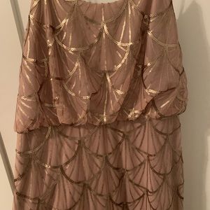 Bronze/pink/gold seashell gown